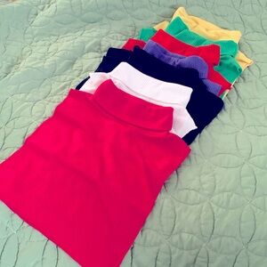 Vintage Ribbed Knit Turtleneck Dickies (Lot of 7)